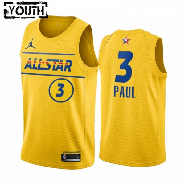 NBA Phoenix Suns Trikot Chris Paul 3 2021 All-Star Jordan Brand Gold Swingman - Kinder